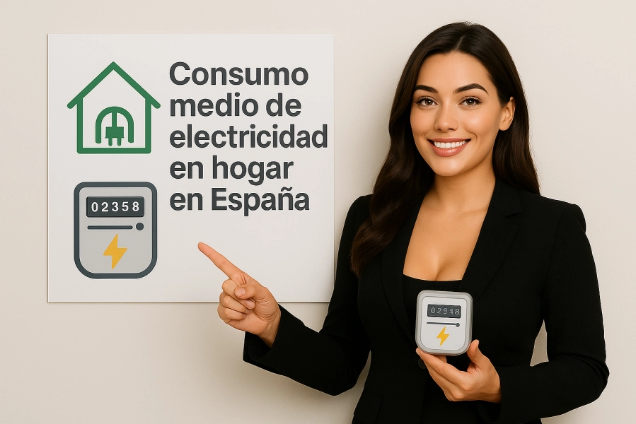 Consumo medio de electricidad en España